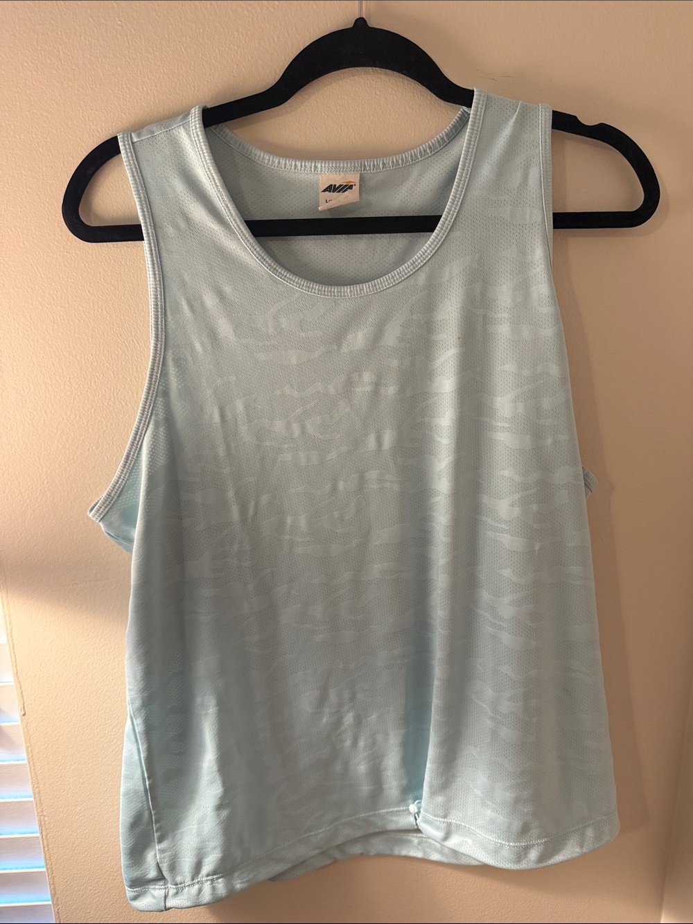 Avia Light Blue Women's Athletic Tank Top